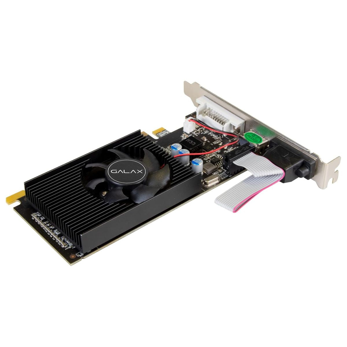 GALAX GeForce GT 730 Graphics Card, 4GB DDR3 128-bit Memory, 700 MHz Base Clock, 667MHz Memory Clock, 384 CUDA Cores, PCI-E 2.0 x8, DVI-I x1,HDMI x1,VGA x1 | 73GQF8HX00HD