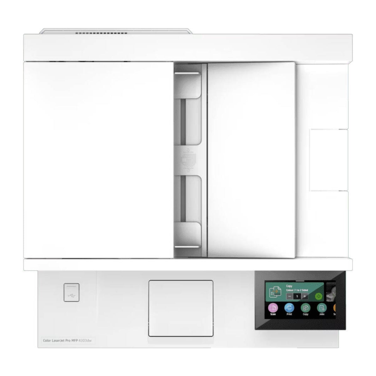 HP Color LaserJet Pro 4303dw A4 Colour Laser Multifunction White Printer, Print, Copy, Scan, ADF, Duplex, Print Speed Up to 35/33 ppm, 4.3" WLED Display, USB, Ethernet, Wi-Fi