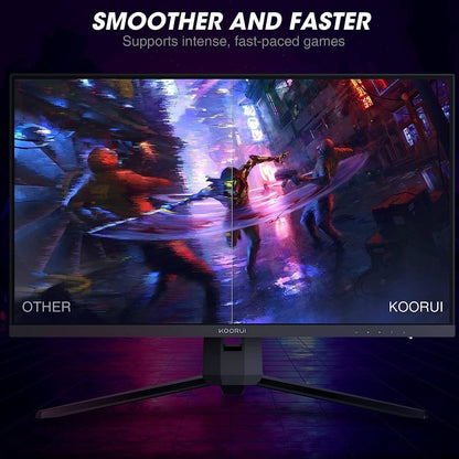 KOORUI 24E3 24-Inch FHD IPS Gaming Monitor – 165Hz Refresh Rate, 1ms Response Time, FreeSync / G-Sync Compatible, Ultra Slim Bezel, HDMI &amp; DisplayPort | 24E3