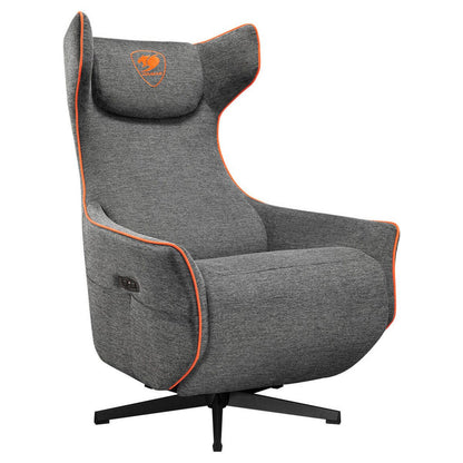 Cougar MAGUS Sofa Chair | Imitation Linen Upholstery | 270° Free-Swiveling Design | Unrestricted Recline | Polyester Fiber Padding | Side Storage Pocket | Supports Up to 150kg