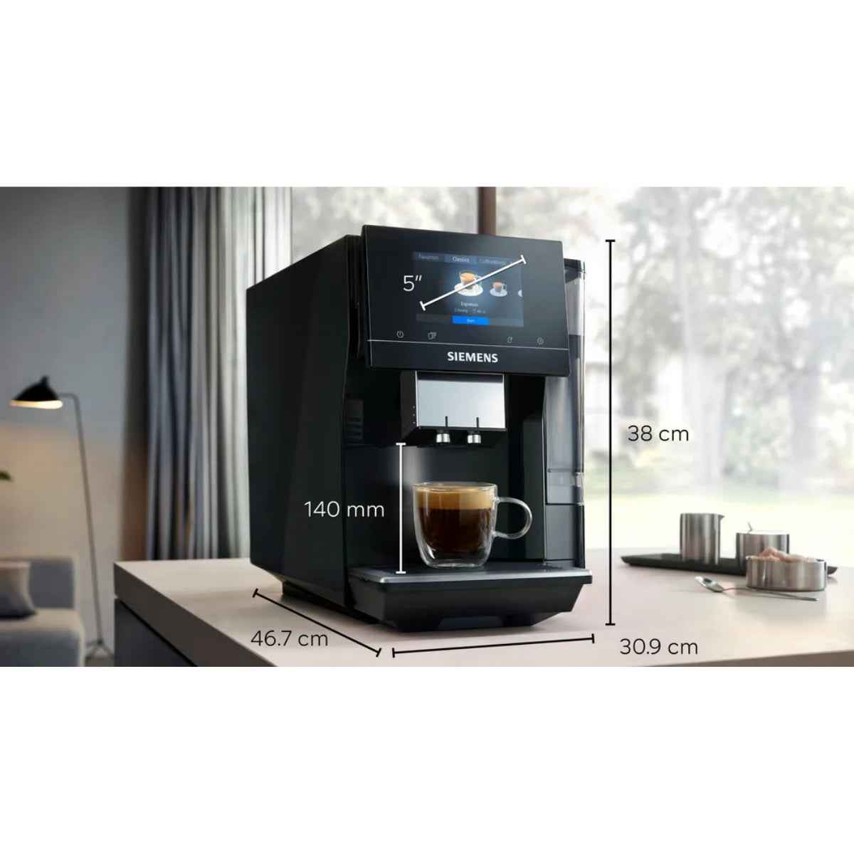 Siemens EQ700 TP713GB9 Bean-to-Cup Coffee Machine – Piano Black