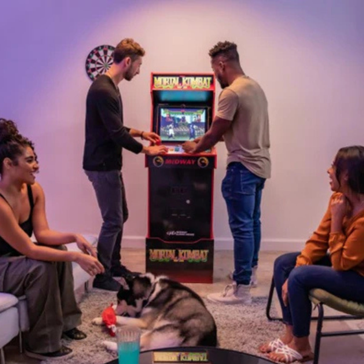 Arcade1Up Midway Legacy Mortal Kombat 30th Anniversary Edition With WiFi Arcade Machine, Adjustable Volume, Clear Deck Protector, Anti-Tip Over Strap