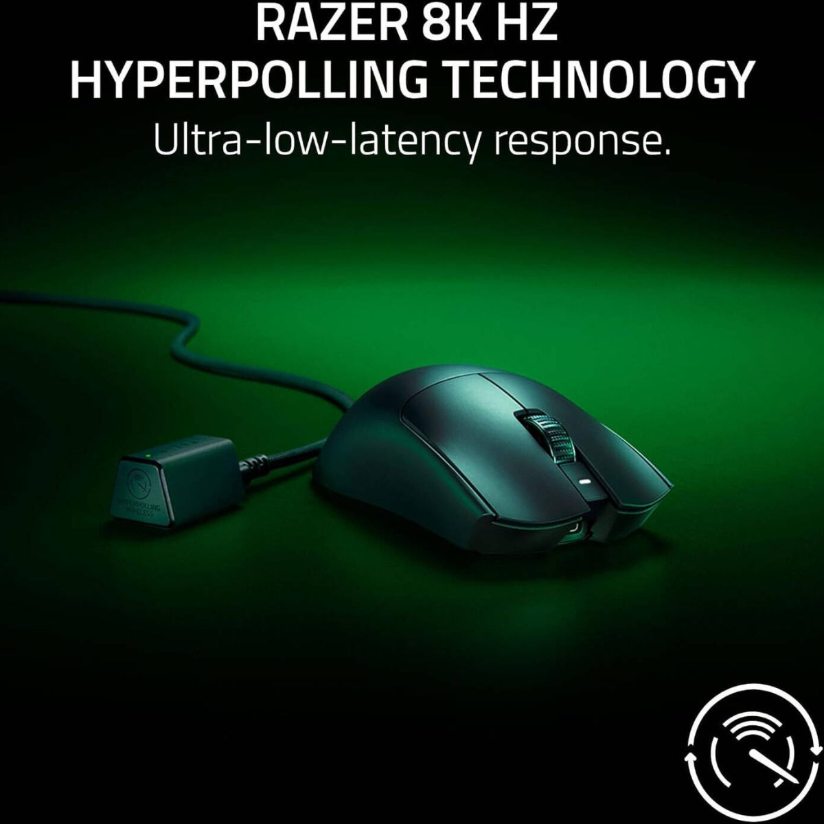 Razer Viper V3 Pro Wireless/Wired Gaming Black Mouse RZ01-05120100-R3G1, 54g Lightweight Design, 35K Gen 2 DPI Optical Sensor, Up To 95H Battery Life, Optical Mouse Switches Gen 3, Black