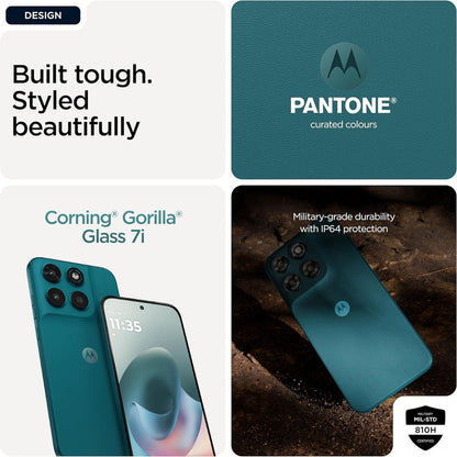 Motorola Moto G77 5G Dual SIM Smartphone, 8GB RAM + 16GB RAM Boost, 256GB Storage, MediaTek Dimensity 6400, 108MP Moto AI Camera, 6.8" Extreme AMOLED 120Hz Display, Android 15, UAE Version