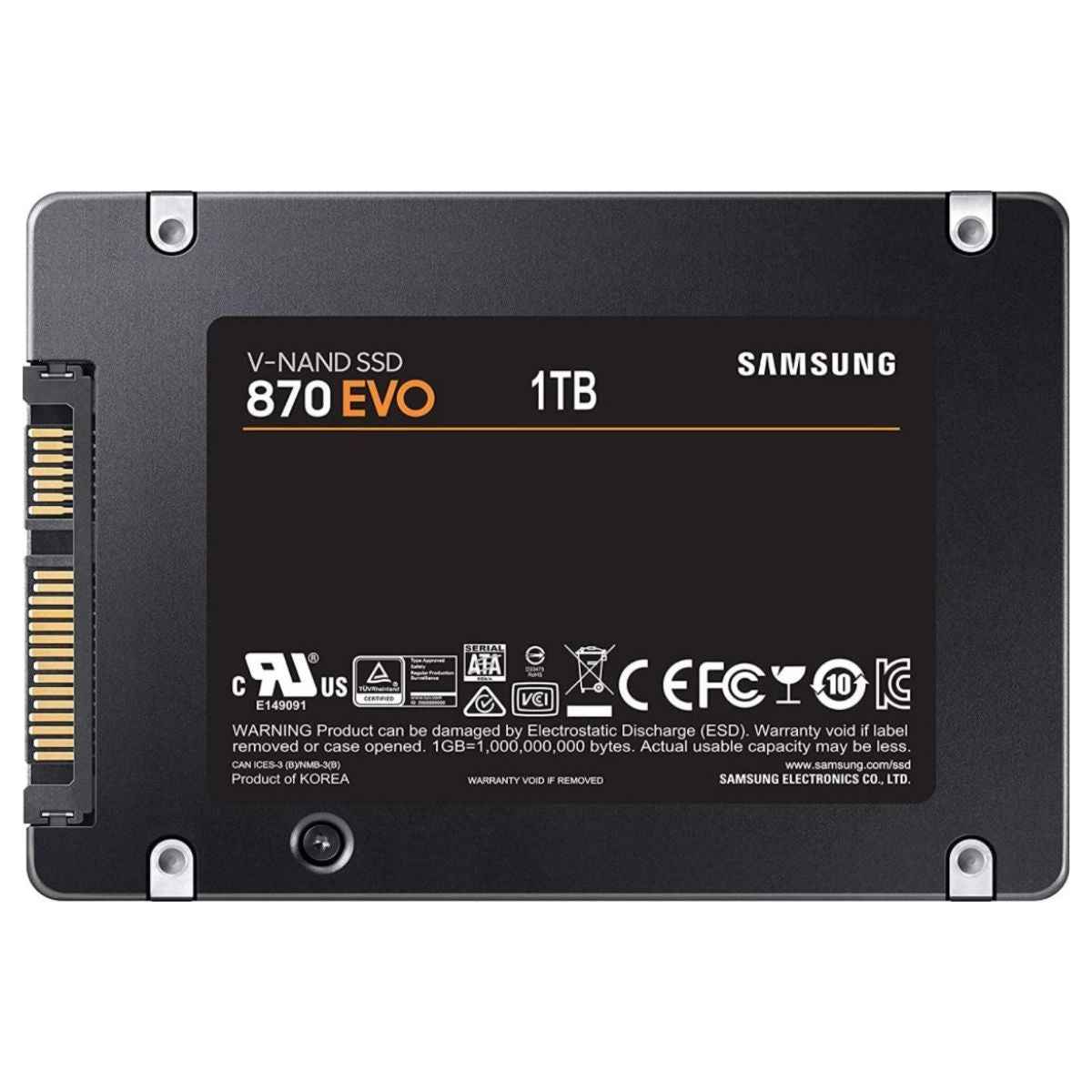 Samsung 870 EVO SATA III Internal SSD – Up to 4TB, 2.5" SSD, 560MB/s Read, 530MB/s Write