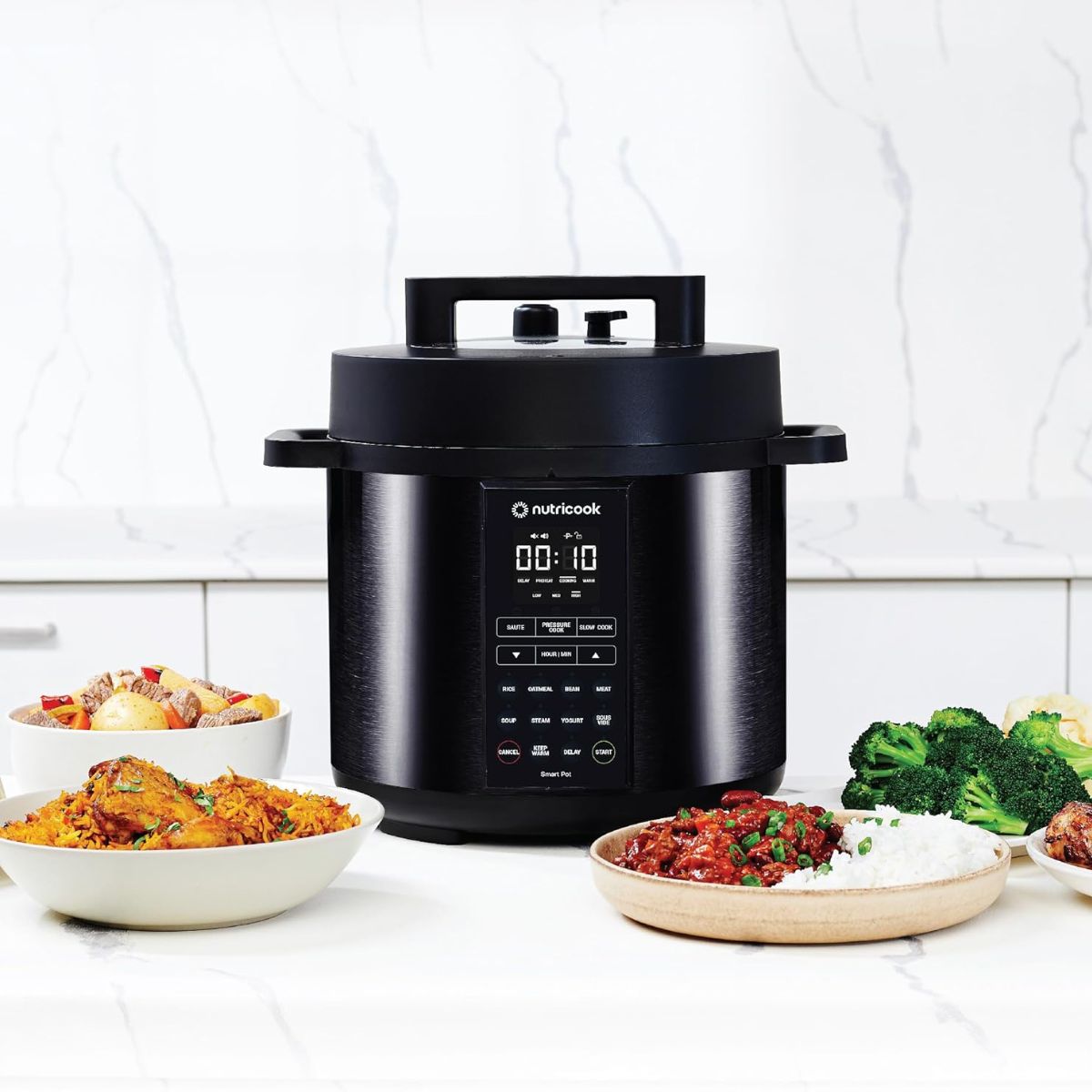 Nutricook Smart Pot 2, 8 Liters, 9 In 1 Electric Pressure Cooker, Slow Cooker, Rice Cooker, Steamer, Sauté Pot, Yogurt Maker & More