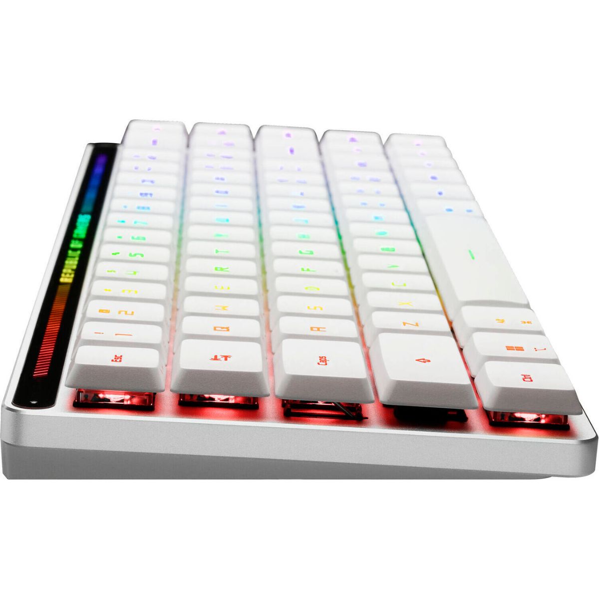 Asus ROG Falchion RX Low Profile Gaming Keyboard – 65% Compact, Tri-Mode Wireless, Optical Switches, Touch Panel, Aura RGB