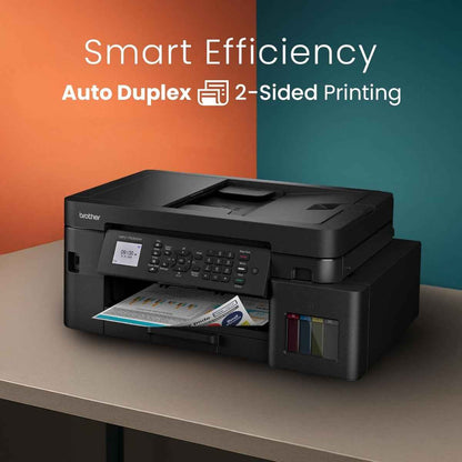 Brother MFC-T930DW Ink Tank Printer, Up to 1200 x 6000 DPI, 17 IPM Print Speed, Auto 2-Sided Duplex Printing, 20 Sheets Auto-Document Feeder, WiFi, WiFi-Direct, USB 2.0, LAN, Black | MFC T930DW