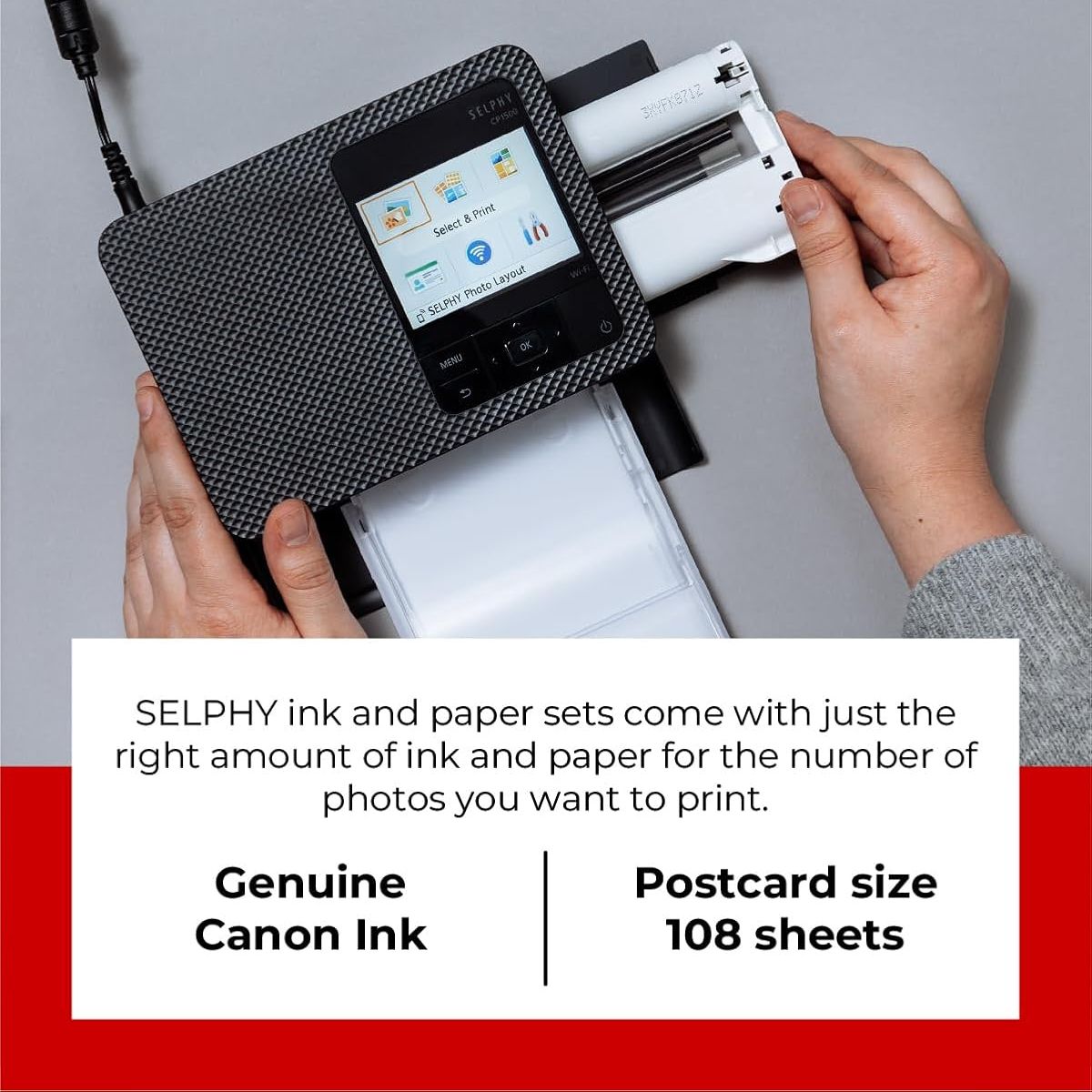 Canon RP-108 Color Ink + 100 x 148 mm Paper Set, 108 Sheets