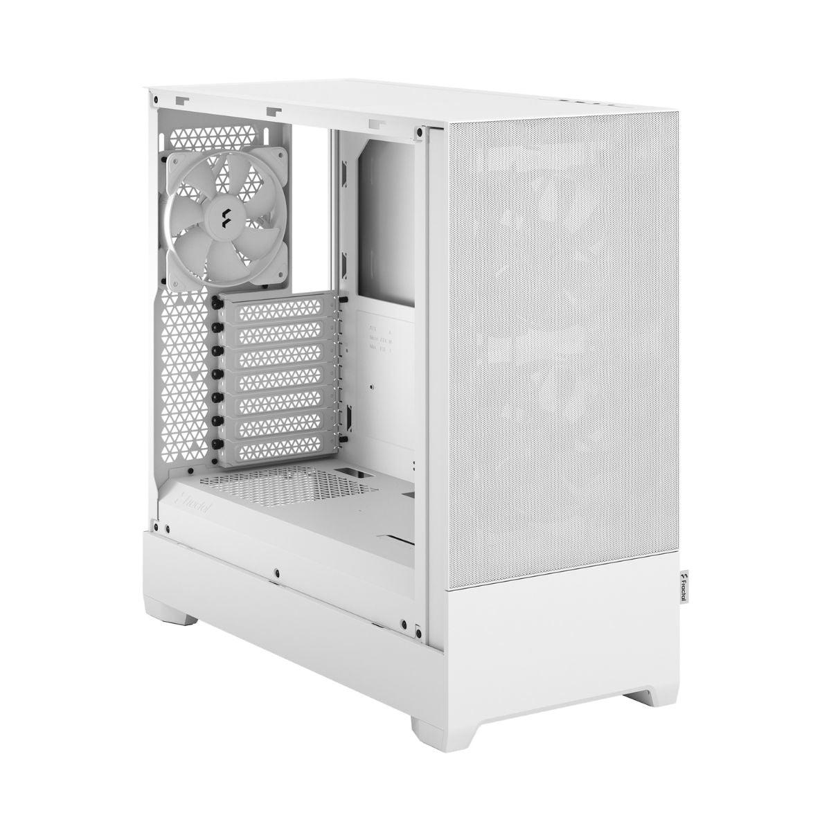 Fractal Design Pop Air ATX Mid Tower Gaming Case, Tempered Glass Clear Tint, 7 Expansion Slots, 2x 120/140 mm Fan, 2x 5.25” Drive Mounts, Up To 280mm Radiator Support, RGB White | FD-C-POR1A-01