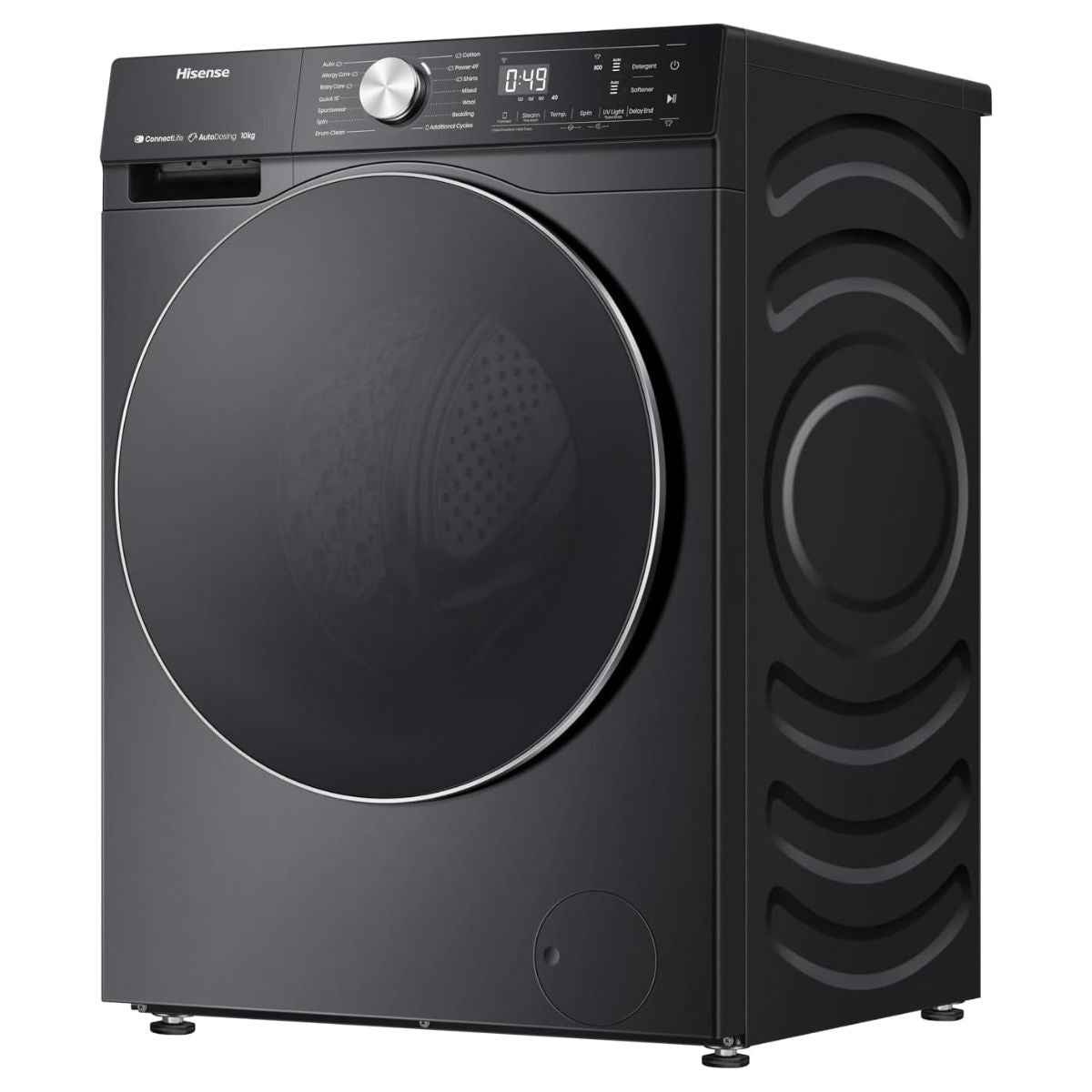 Hisense 5S Series 12 kg, Front Load Washing Machine – WF5S1245BB, Smart Wi-Fi & Auto Dosing