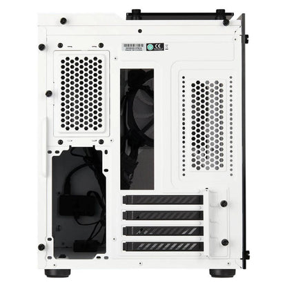 Corsair 280X Crystal RGB Tempered Glass Micro ATX PC Case, Steel+Plastic+Tempered Glass Materials, Up to 240mm Radiator, Up to 6x Fans, White | CC-9011137-WW
