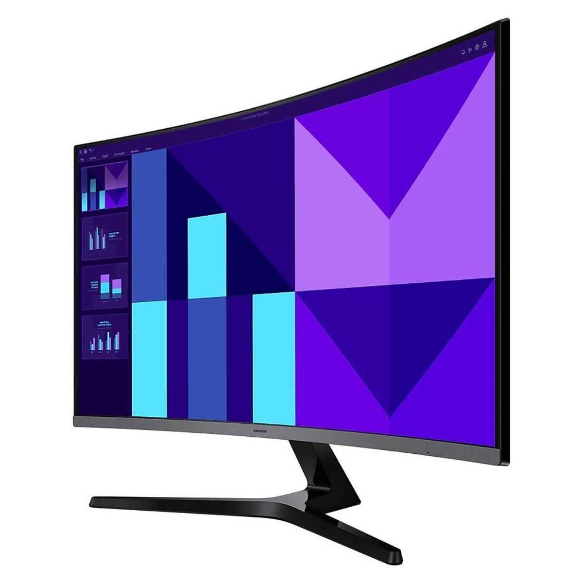 Samsung Essential S3 Curved Monitor, 32" VA Display, FHD Resolution, 100Hz Resolution, 4ms (GtG) Response Time, Eye Saver Mode, Flicker Free, 16.7m Color Support, Black