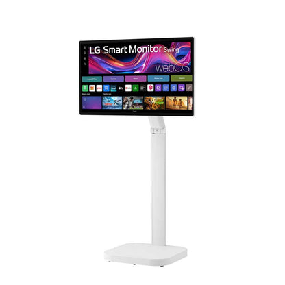 LG Smart Monitor Swing, 32" IPS Display, 4K UHD Resolution, 60Hz Refresh Rate, 5ms (GtG) Response Time, AirPlay 2, Screen Share, Bluetooth, WebOS, White