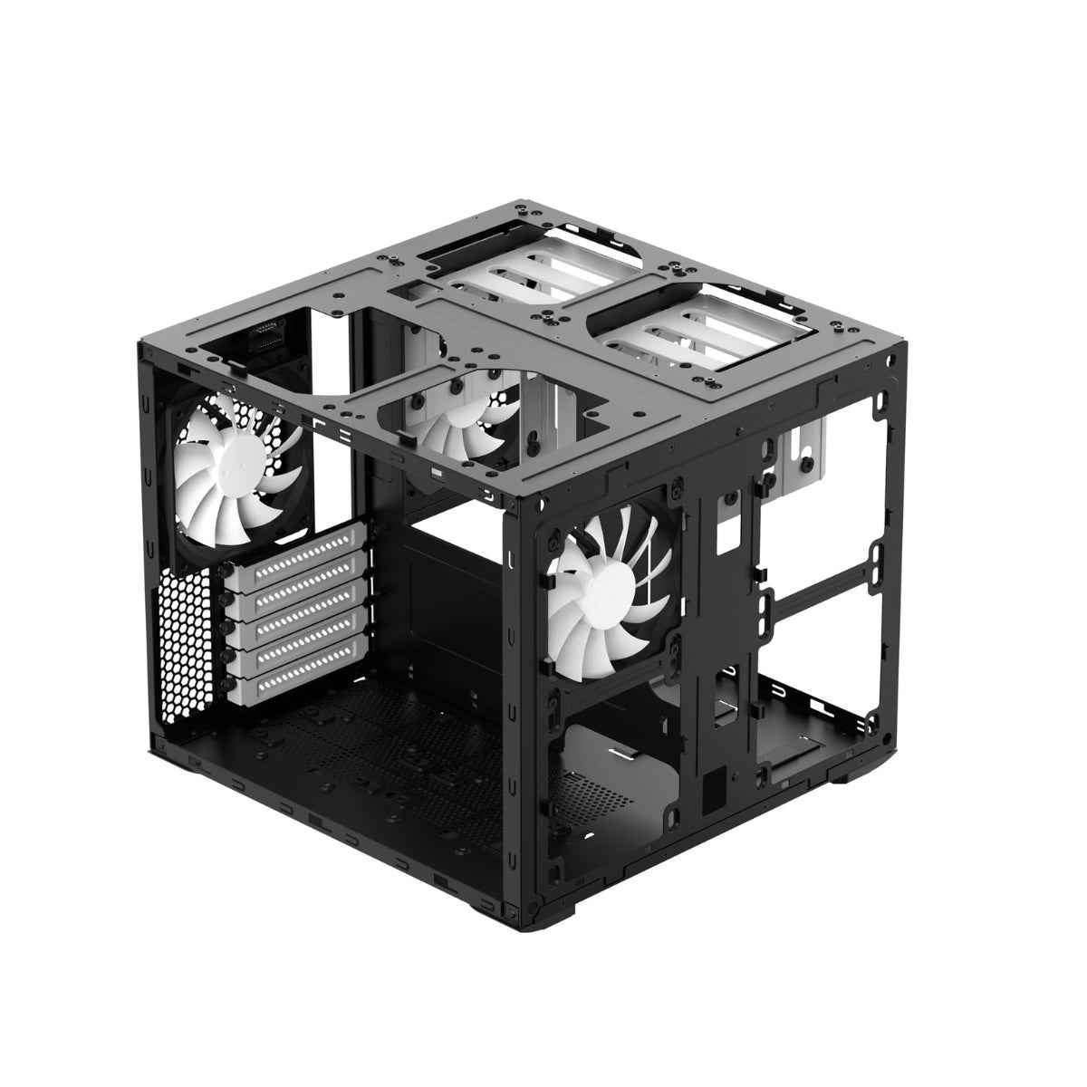 Fractal Design Node 804 mATX Cube Case – Dual-Chamber, Black / Window