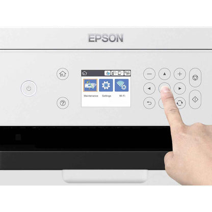 Epson SC-F100 A4 Dye Sublimation Printer, Minimum droplet size 3.8pl, Wi-Fi, Ethernet, USB 2.0 Connectivity, PrecisionCore Micro TFP Printhead, Refillable Ink 140ml Bottles, White | C11CJ80301