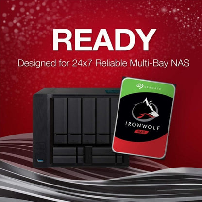 Seagate IronWolf 8TB NAS Hard Drive 7200 RPM 256MB Cache SATA 6.0Gb/s CMR 3.5" Internal HDD for RAID Network Attached Storage | ST8000VN004