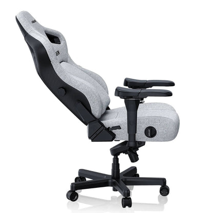 AndaSeat Kaiser 4 Series XL – Premium Gaming Chair (Linen Fabric, Grey)
