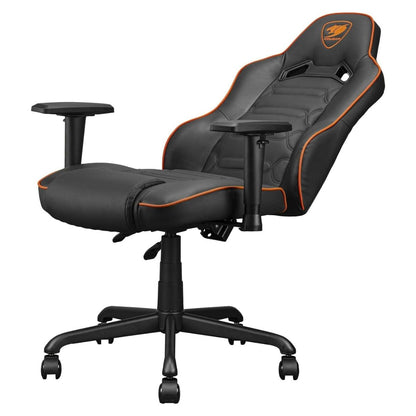 Cougar Fusion S Ergonomic Gaming Chair, PVC Faux Leather, Metal 5-Star Base, , Built-in 3D Curved Lumbar Support, Adjustable Armrest, Class 4 Gas Lift Cylinder, 120 kg