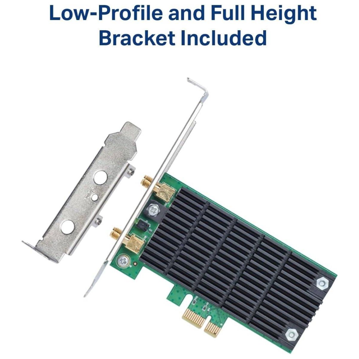 TP-Link Archer T4E AC1200 PCIe WiFi Card, Dual-Band Wireless PCI Express Adapter, Beamforming Technology, Low Profile Design, Heat Sink Technology | Archer T4E