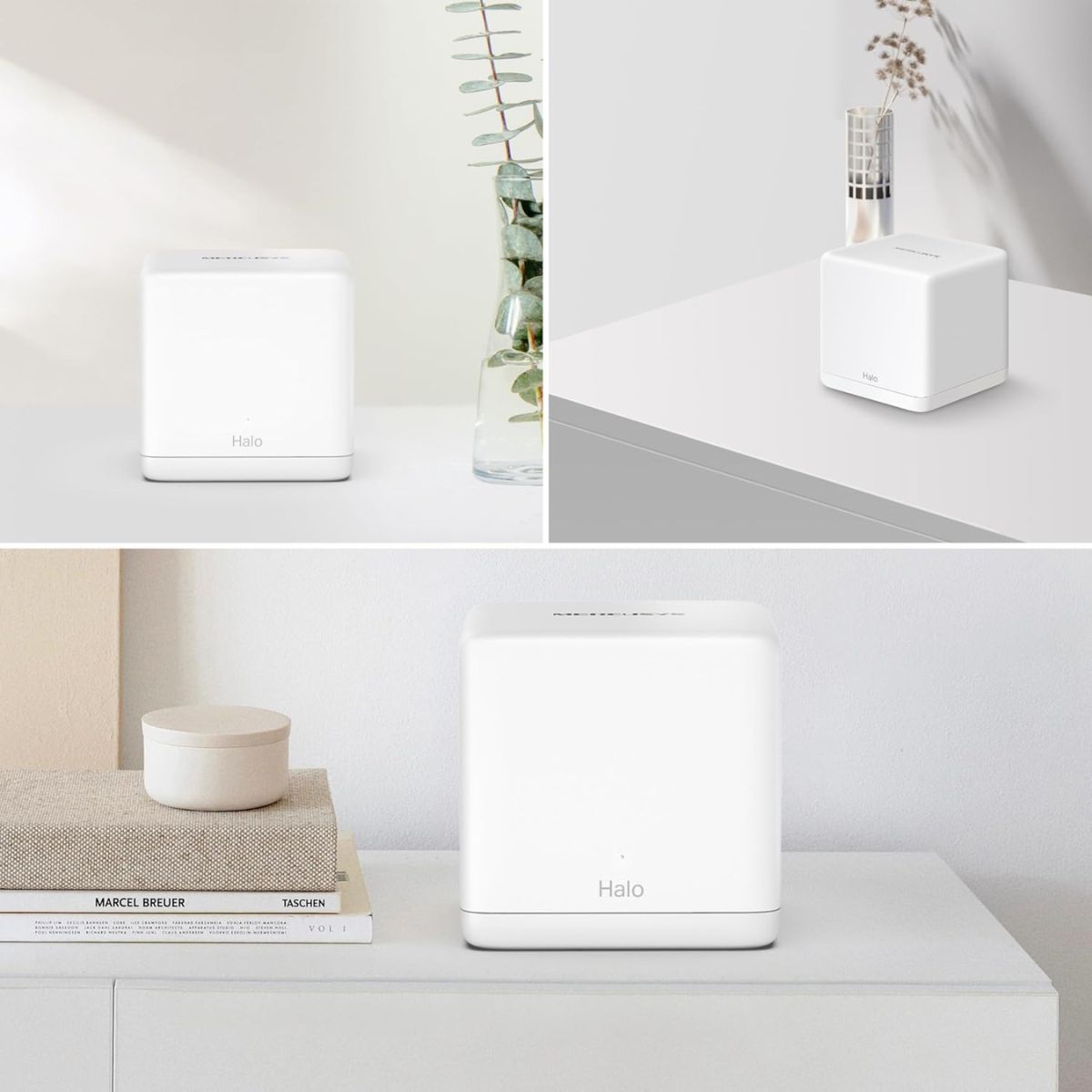 MERCUSYS Halo H60X AX1500 Mesh WiFi 6 System | 3-Pack | Dual-Band WiFi 6 Router | Up to 1500 Mbps | 6,000 ft² Coverage | Gigabit Ethernet Ports | Seamless Roaming