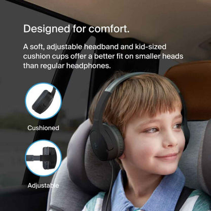Belkin SoundForm Mini Wired On-Ear Headphones for Kids – AUD004btBK (Black)