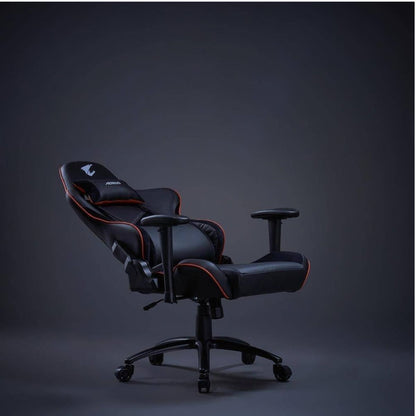 GIGABYTE AGC310 Gaming Chair | 2D Adjustable Armrest | High-Density Flexible Foam | All-Steel Frame & Base | 160° Recline | Class 4 Gas Lift | BIFMA Certified | Black &amp; Orange