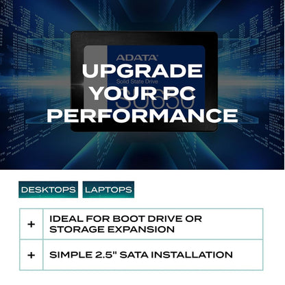 ADATA Ultimate SU650 512GB Internal SSD, 2.5-Inch SATA III Solid State Drive, 3D NAND Flash, High-Speed Storage Upgrade | ASU650SS512GTR