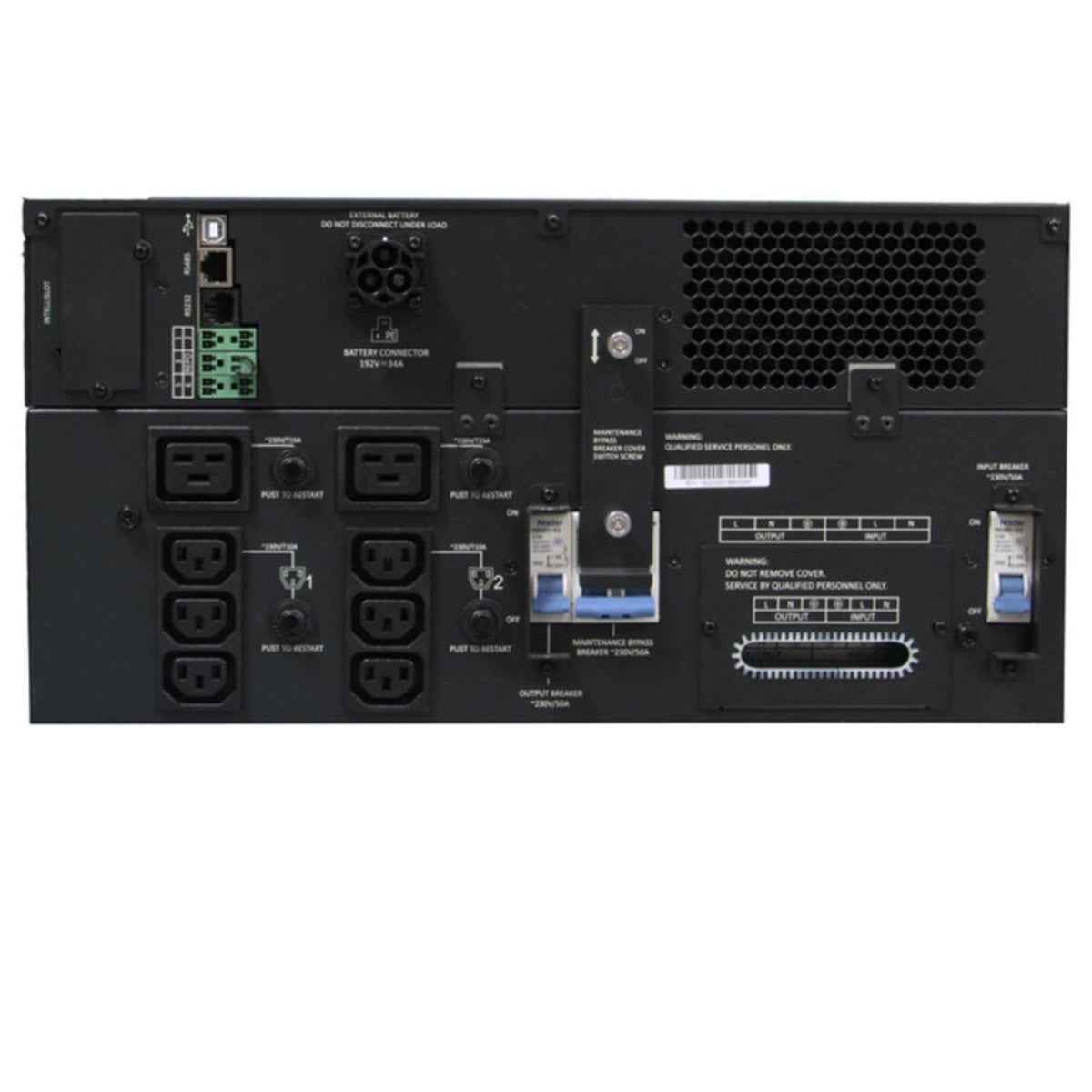 Vertiv Liebert GXT5-6000IRT5UXLE UPS, 6000 VA / 6000W Capacity, Graphic LCD, On-line (VFI) Mode, Integrated Batteries, 50 or 60Hz Frequency, Energy Star 2.0 Certified, 5U Rack, Black | 6000IRT5UXLE