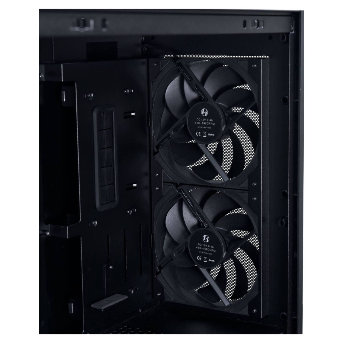 Lian Li Lancool 207 Digital Mid Tower PC Case, 6" LCD Display, 4x Pre-Installed Fans, 360mm Radiator Support, Tempered Glass, Black | LAN207DX