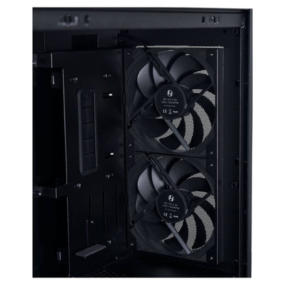 Lian Li Lancool 207 Digital Mid Tower PC Case, 6" LCD Display, 4x Pre-Installed Fans, 360mm Radiator Support, Tempered Glass, Black | LAN207DX
