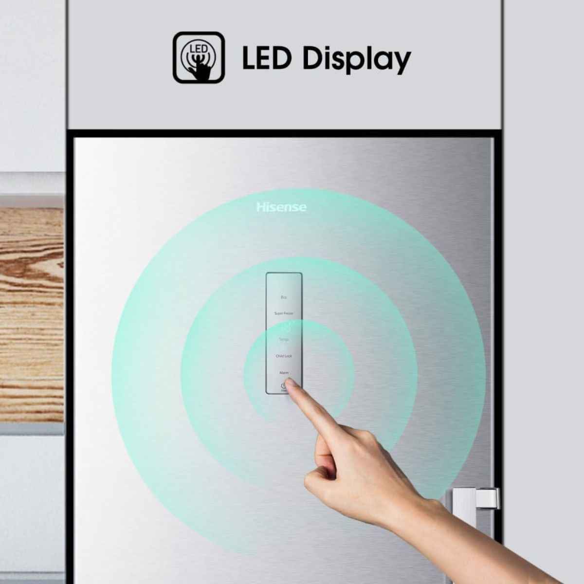 Hisense 356L (Gross) Upright Freezer – FV356N4ASU, No Frost & Digital Display