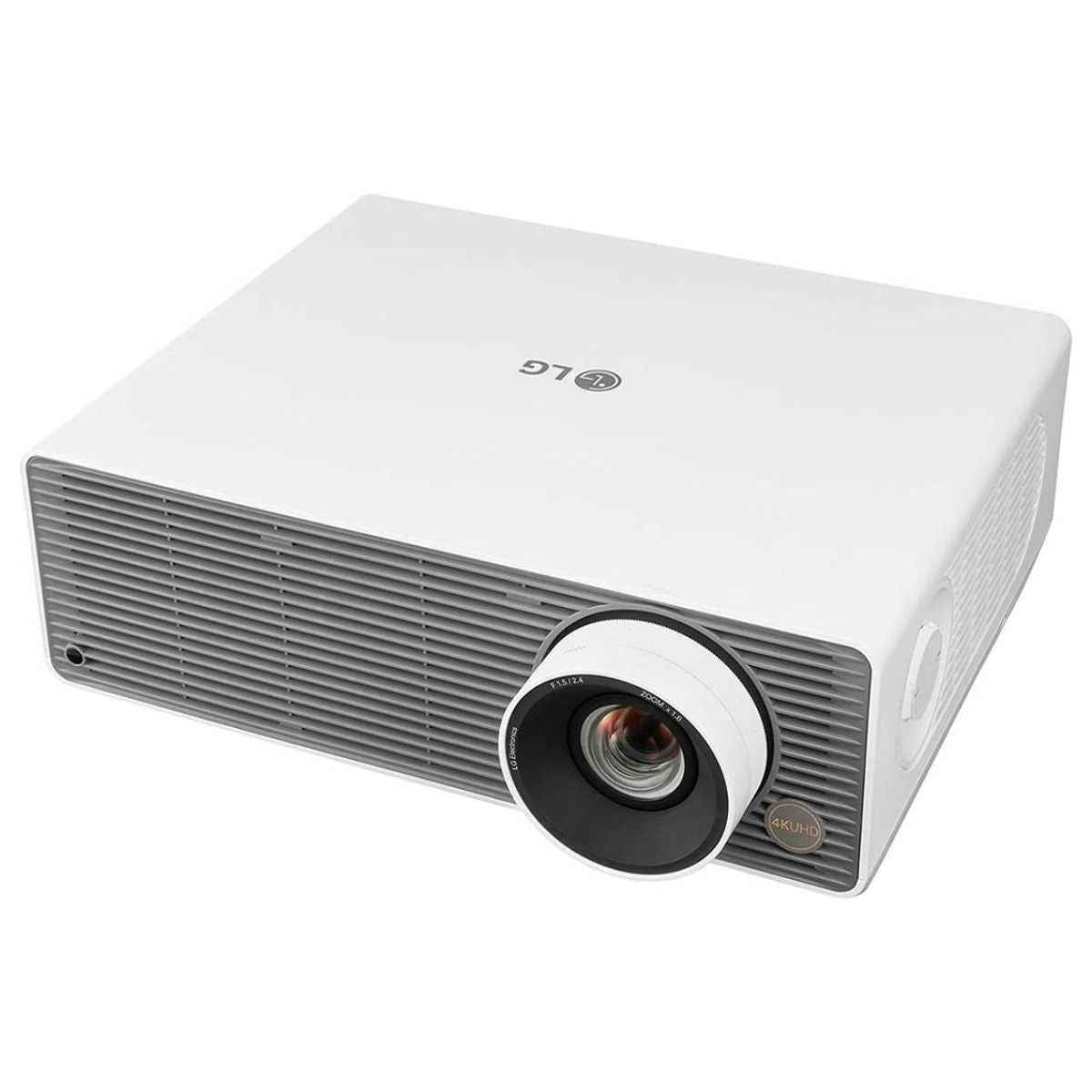 LG ProBeam BU60RG 4K UHD Laser Projector, 6000 ANSI Lumens, 3840x2160 Resolution, 12 Point Warping, Wireless/BT Connection, 1.6x Zoom, HDR10 Compatible, 2xHDMI/USB, White | LGBU60RG.AMA