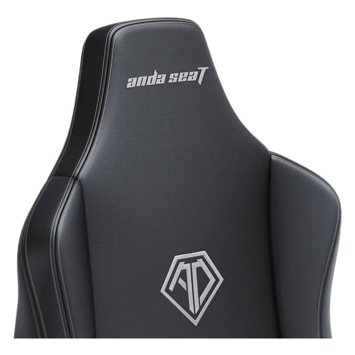 AndaSeat Novis Series Gaming Chair | Large Size | Premium PVC Leather Upholstery | 5cm Raised Seat Sides | Ergonomic Design | Elegant Black