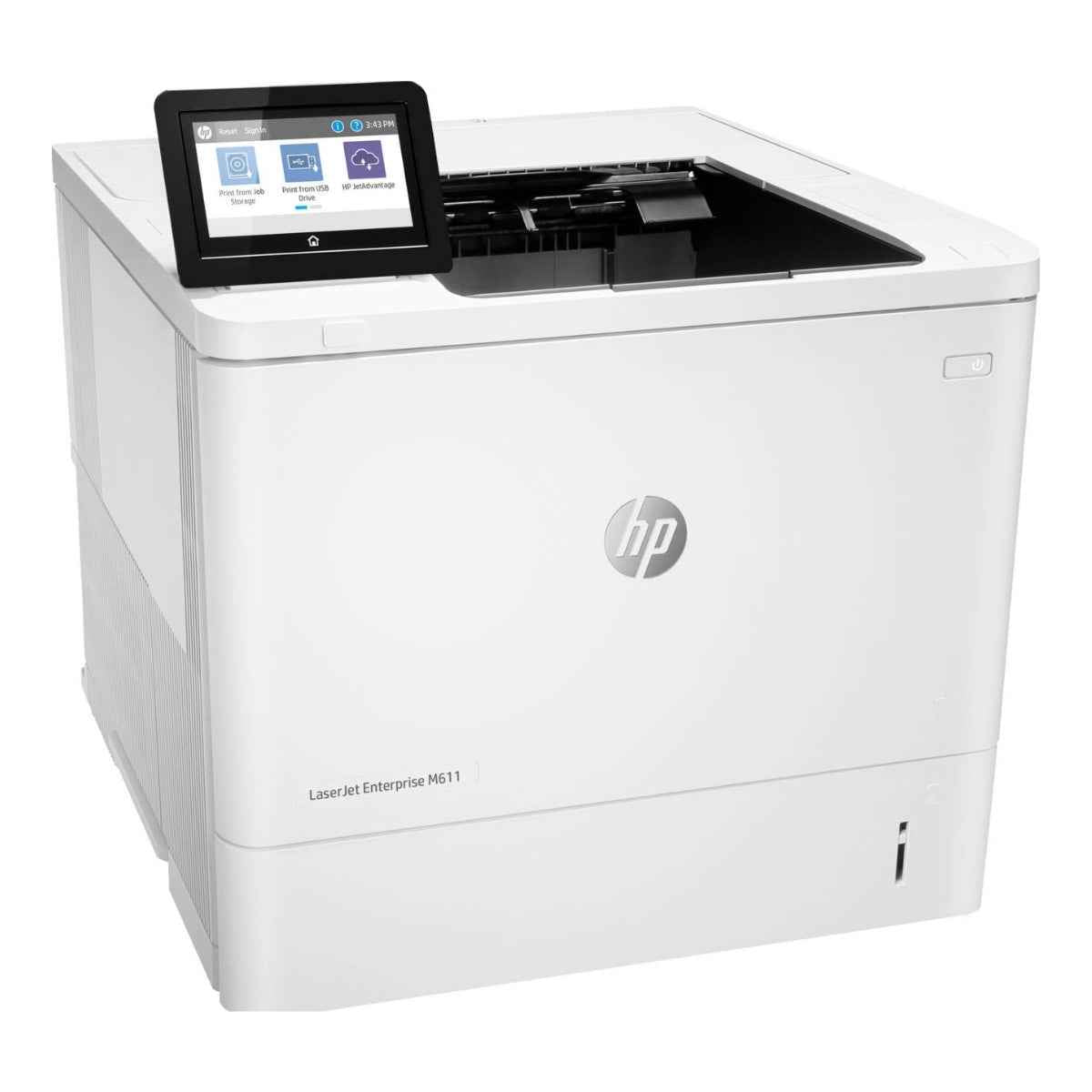 HP M611dn LaserJet Enterprise Monochrome Printer, Up to 65ppm Print Speed, 1200x1200 Dpi Resolution, Auto Duplex Printing, 100 Sheets Multipurpose Feeder, White | 7PS84A