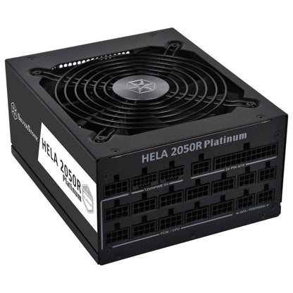 SilverStone HELA 2050R Platinum Fully Modular Power Supply, 2050W Power, Cybenetics Platinum Certified, Active PFC, All Japanese Electrolytic Capacitors, Black