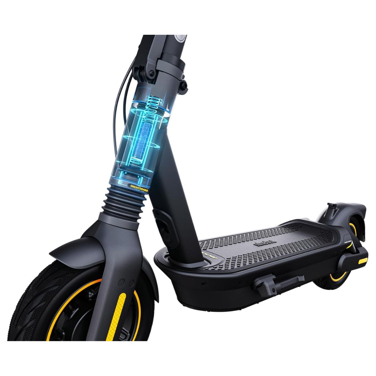 Ninebot KickScooter Max G2 Powered by Segway, Up to 50km Range, Hydraulic Front Suspension, Dual Rear Suspension, Self-Sealing Tubeless Tyres, Black