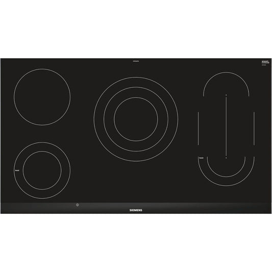 Siemens 90cm Built-In Electric Hob – Ceramic Surface, 5 Zones, Dual Light Slider Touch Control (Model: ET975LMP1D)
