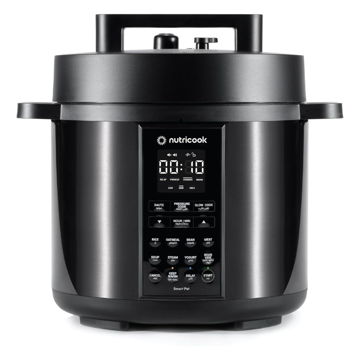 Nutricook Smart Pot 2, 8 Liters, 9 In 1 Electric Pressure Cooker, Slow Cooker, Rice Cooker, Steamer, Sauté Pot, Yogurt Maker & More
