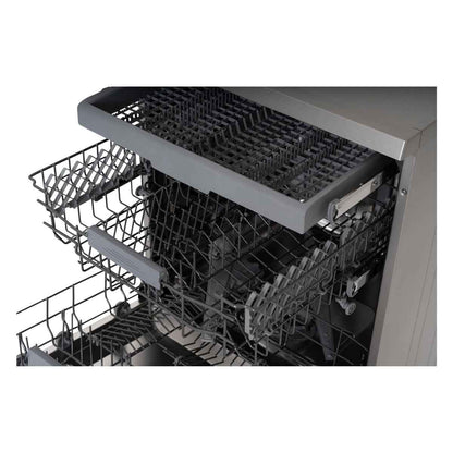 Terim TERDW1506VS Freestanding Dishwasher – 15 Place Settings, 6 Programs, Dark Silver