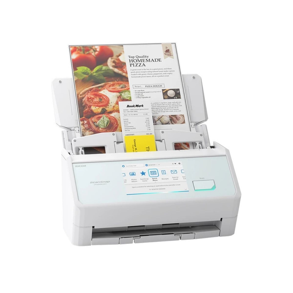 RICOH ScanSnap iX2500 Wi-Fi Document Scanner | 45ppm Duplex | 100-Sheet ADF | 5-Inch Touchscreen | PA03860-B105