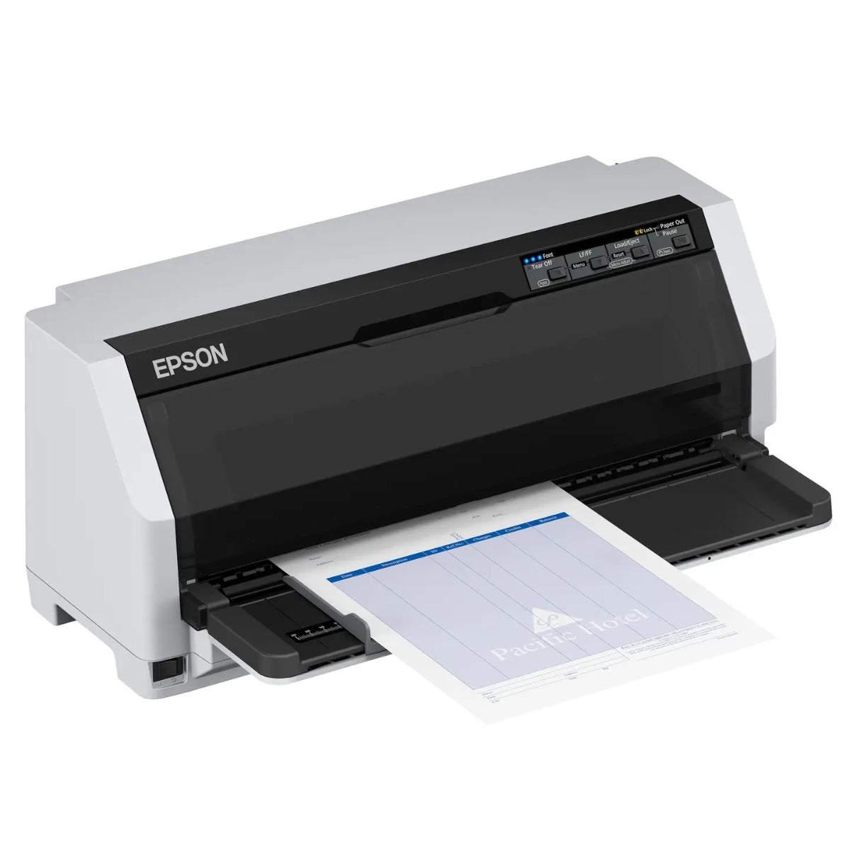 Epson LQ-690II 24-Pin Dot Matrix Printer, 24-Pin Printing Method, Up to 10 CPI Printing Speed, 360 x 180 DPI Resolution, USB 2.0 Connectivity, White / Black | C11CJ82402