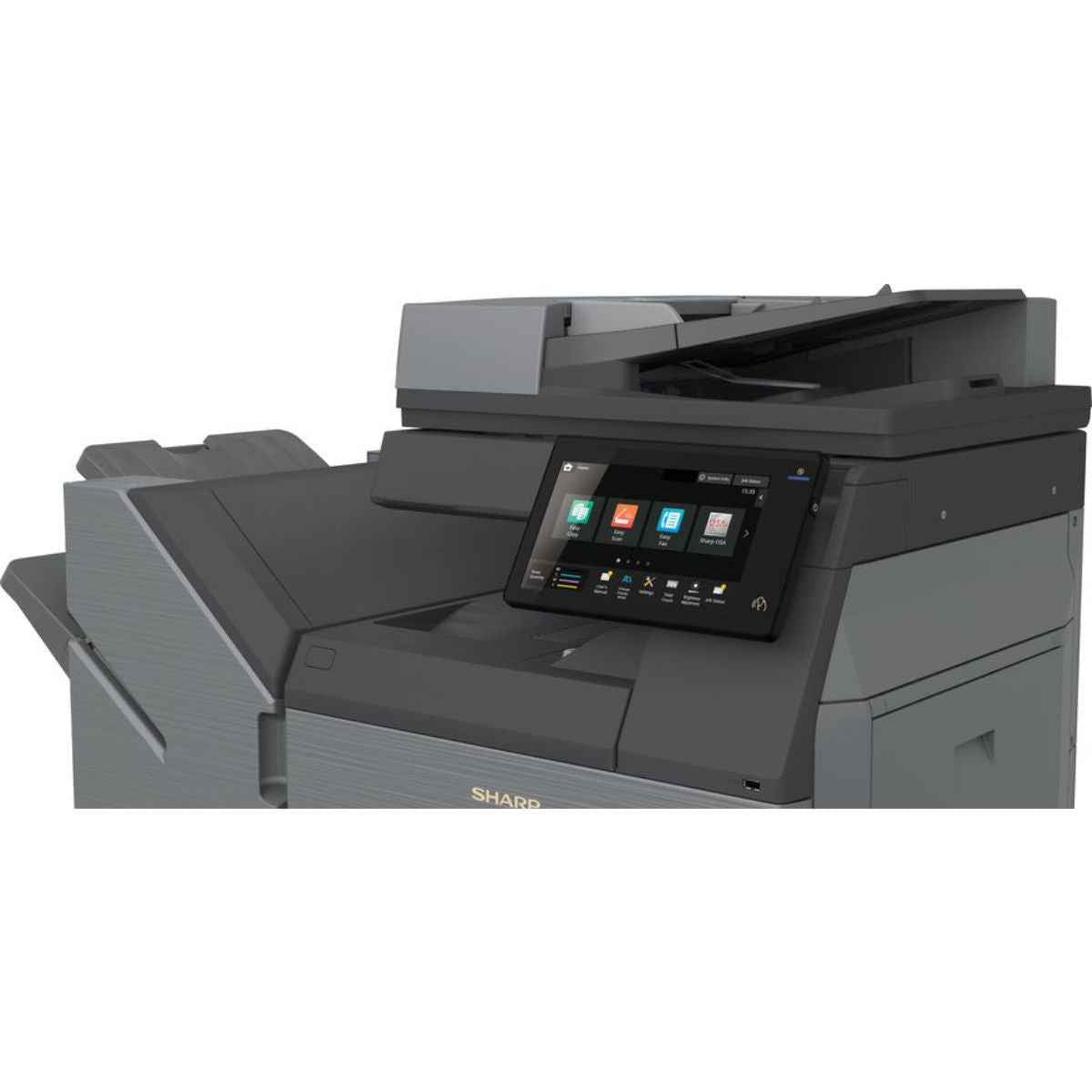 SHARP BP-50C31 A3 Color MFP Laser Printer, 31PPM Print Speed, Std 650 Max 6,300 Sheets Paper Capacity, 128 GB SSD, 1200 DPI, 10.1" Touch Panel, Smart Scanning, Gray | BP-50C31