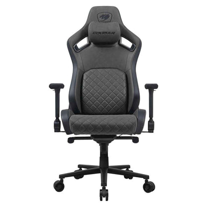Cougar Defensor S Gaming Chair | PushBack Advanced Lumbar Support | 4D Folding Armrests | Leather-Like Fabric Surface | Adjustable Ergonomic Design | Class 4 Gas Lift Cylinder