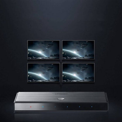 UGREEN 50708 HDMI 2.0 Splitter Distributor 4 X 1 | 4K @ 60Hz | HDCP 2.2 | EDID | DTS | Dolby 5.1/7.1 | Black
