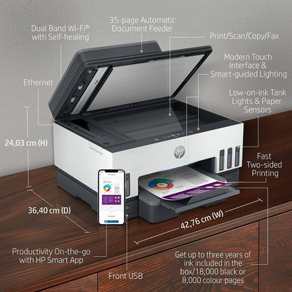 HP Smart Tank 790 All-in-One Printer – 4WF66A, High-Volume Smart Ink Tank Printing, Print Scan Copy with Wireless Connectivity