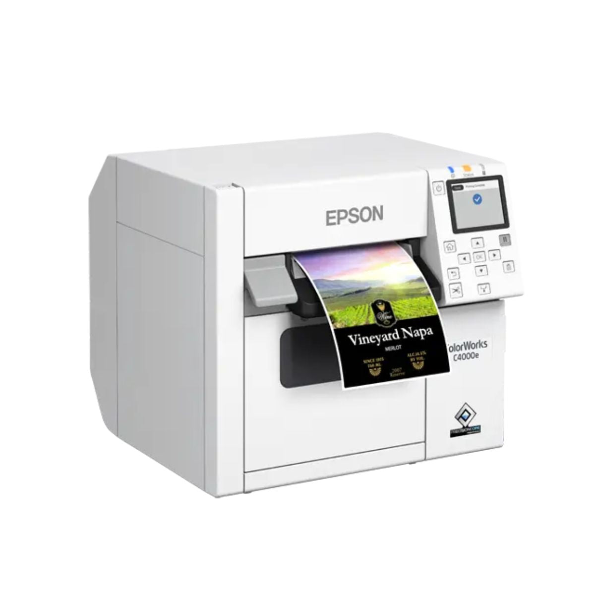 Epson ColorWorks C4000e (BK) Colour Label Printer | 1200 x 1200 DPI | 100 mm/s | USB | Autocutter | C31CK03102BK