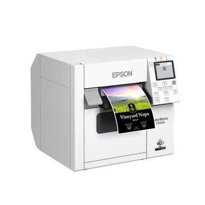 Epson ColorWorks C4000e (BK) Colour Label Printer | 1200 x 1200 DPI | 100 mm/s | USB | Autocutter | C31CK03102BK