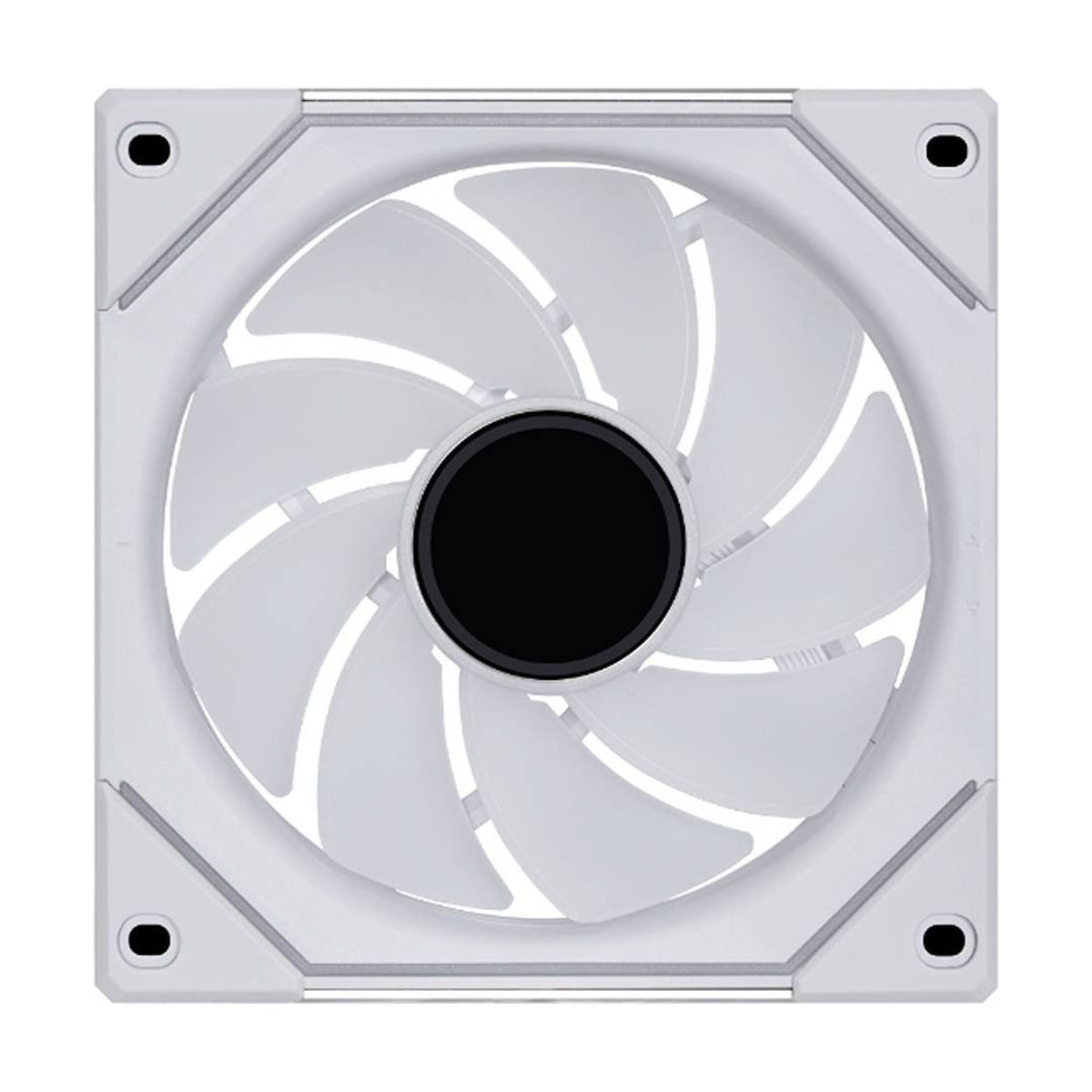 Lian Li SL-Infinity 120 Reverse Blade UNI Fan – 2100 RPM, 63.6 CFM Airflow, FDB Bearing, Single Pack | Black / White