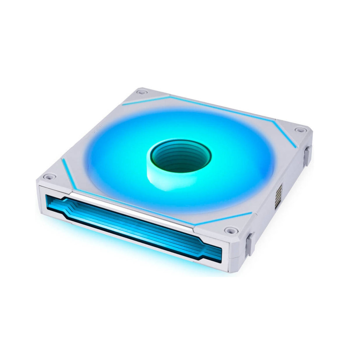 Lian-Li UNI FAN SL Infinity 140 Case Fan – 1600 RPM, 72.7 CFM Airflow, Fluid Dynamic Bearing, Single Pack | Black / White